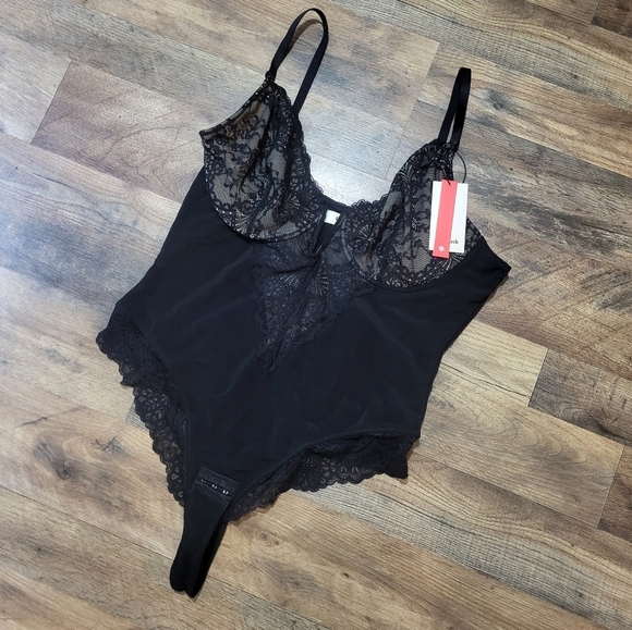 Popilush V-Neck Lace Corset Shapewear Bodysuit With Tummy Control Size 2XL - Picture 6 of 10